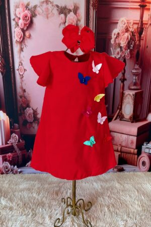 Bata Borboleta Vermelho