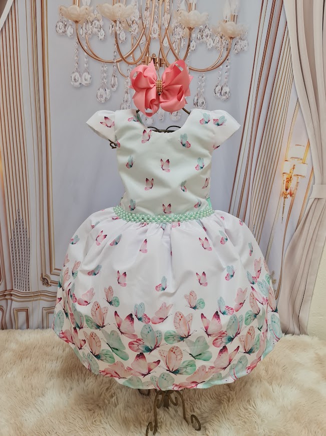 Vestido Borboleta Verde