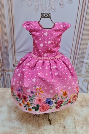 Vestido Floral Coração