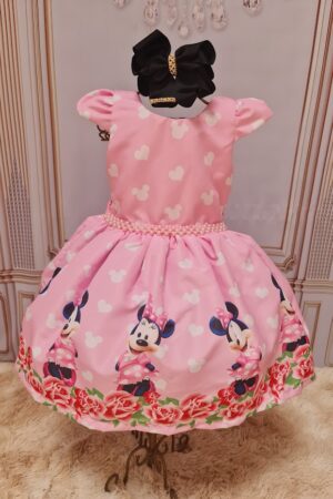 Vestido Minnie Rosa