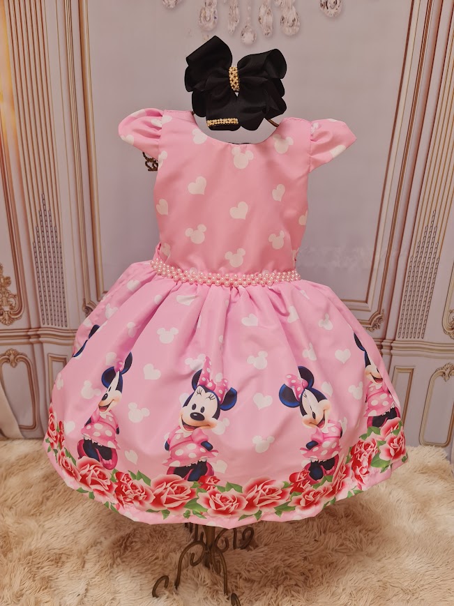 Vestido Minnie Rosa