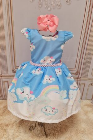 Vestido Chuva de Bençãos Azul