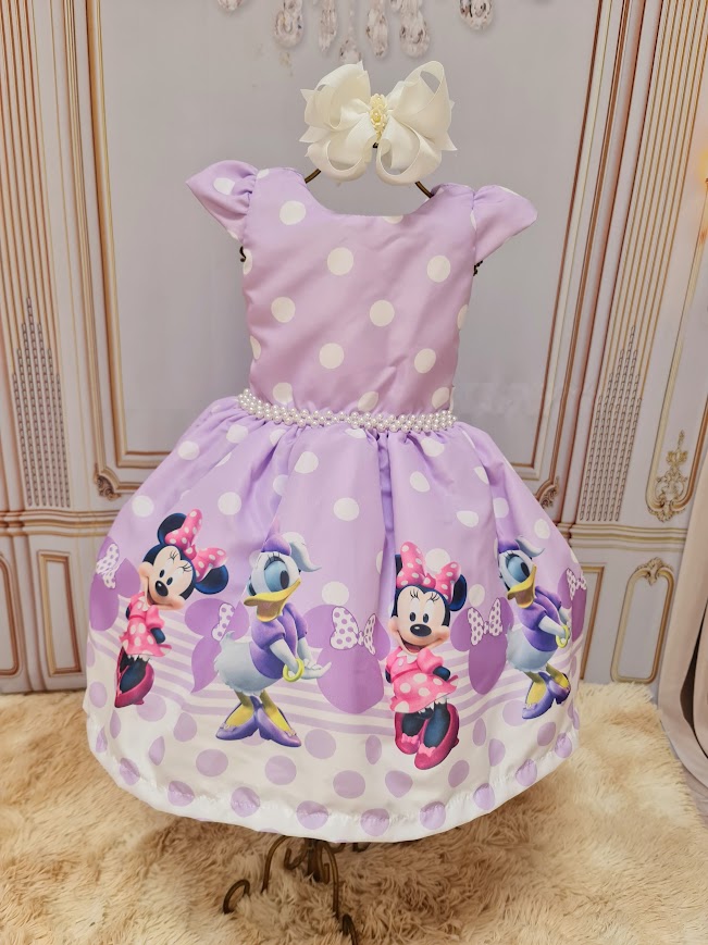 Vestido Minnie e Margarida