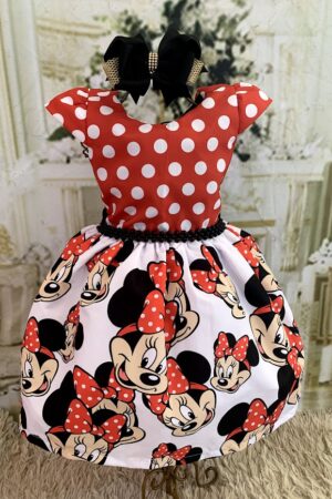Vestido Cabeça Minnie