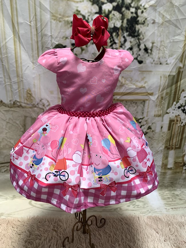 Vestido Peppa Pig Coração