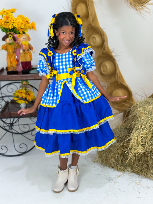 Vestido Girrasol Matuto - Azul Royal