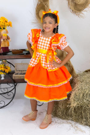 Vestido Girrasol Matuto - Laranja