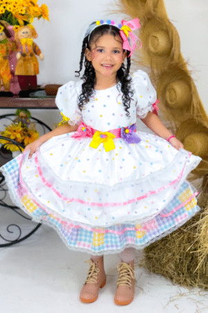 Vestido Noivinha Corações