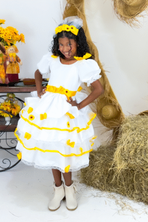 Vestido Noivinha Girassol