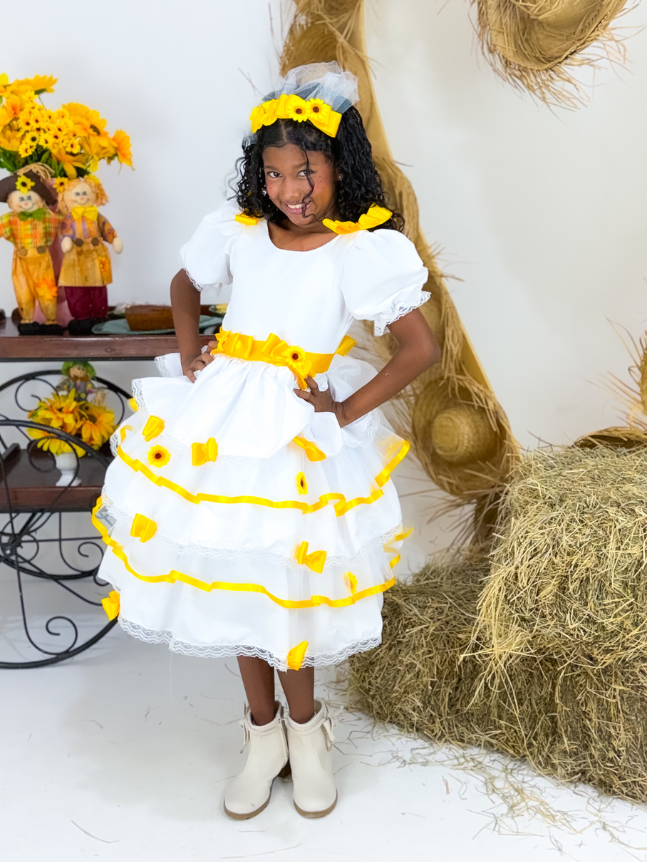 Vestido Noivinha Girassol