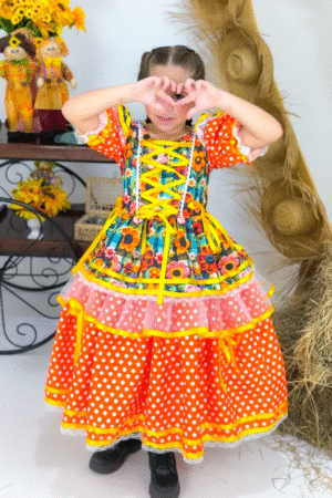 Vestido Trançadinho Poa - Bordado