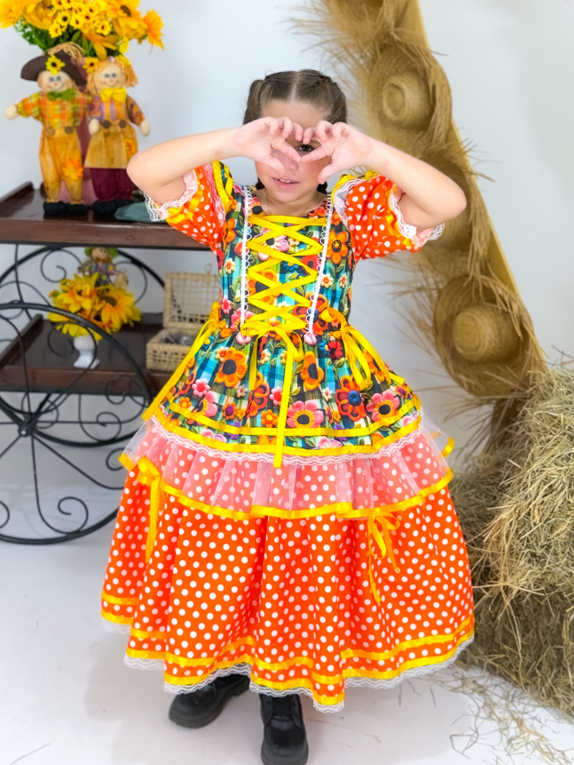 Vestido Trançadinho Poa - Bordado