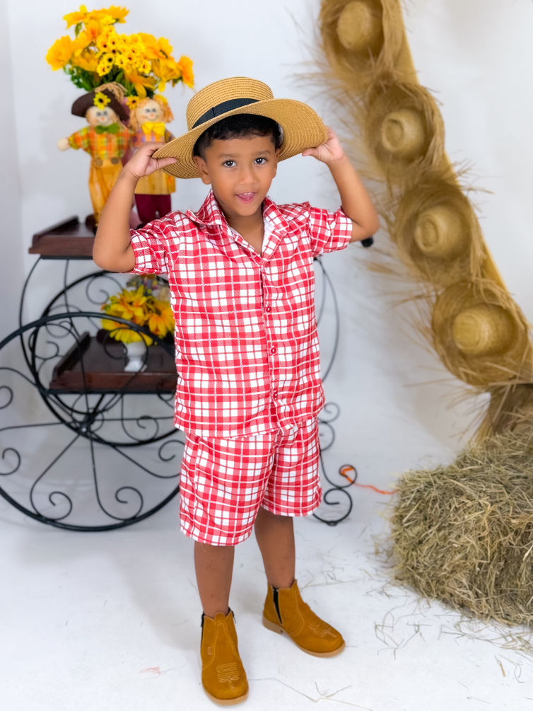 Conjunto Caipirinho - Vermelho