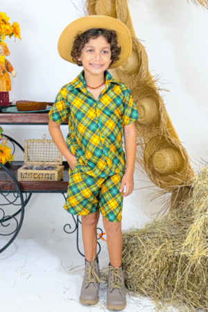 Conjunto Caipirinho - Verde e Amarelo