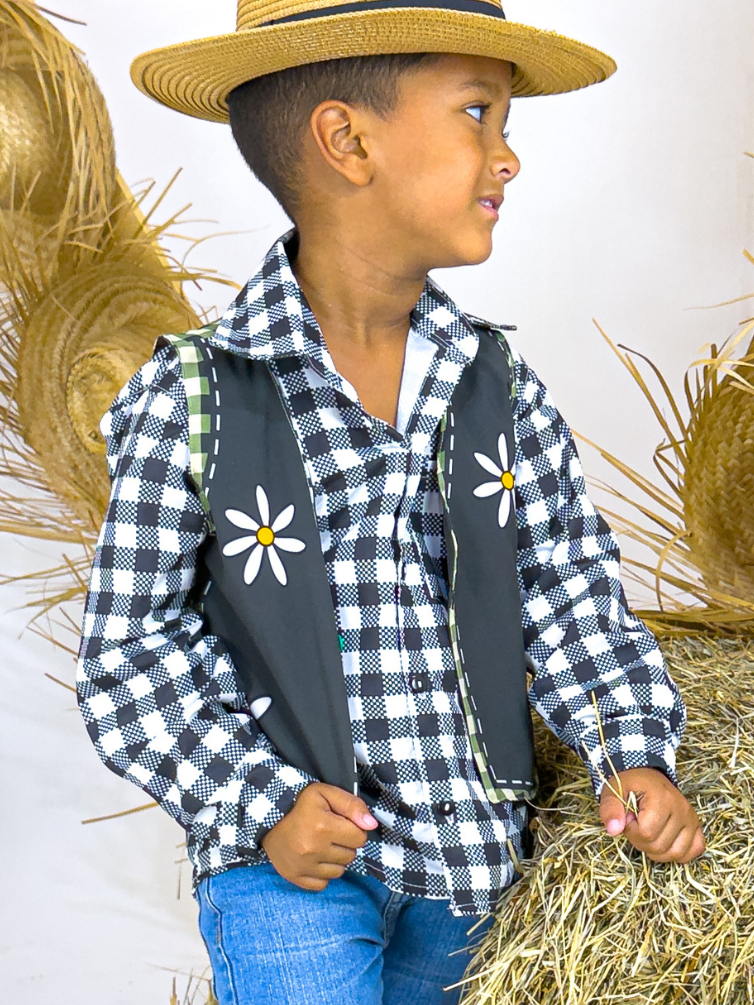 Colete - Xadrez Verde