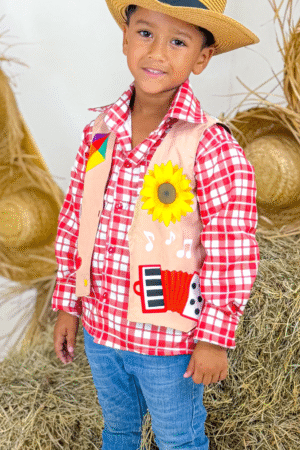 Colete - Sanfona Girassol Bege