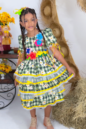 Vestido Flor de Milho - Jardim Junino