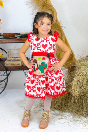 Matutinha Avental Maria Bonita Vermelho