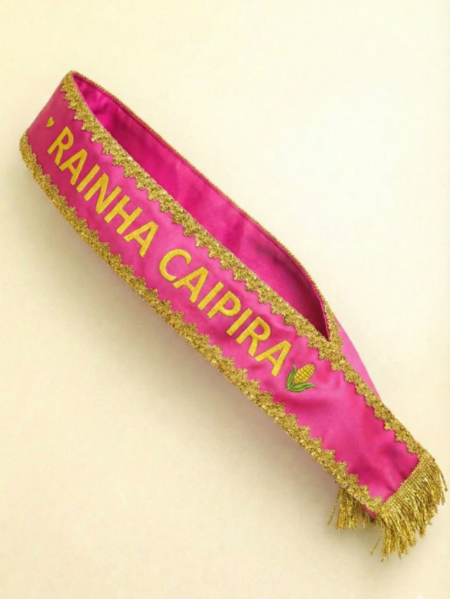 Faixa Rainha Caipira Pink