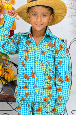 Blusa Manga Longa Xadrez Violão