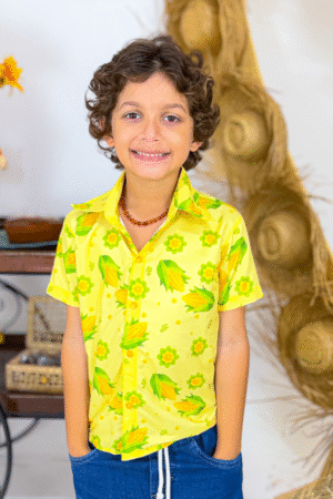Blusa Manga Curta Milho
