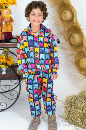 Conjunto Moço Bonito - Bandeirolas