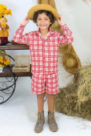 Conjunto Roceirinho - Vermelho