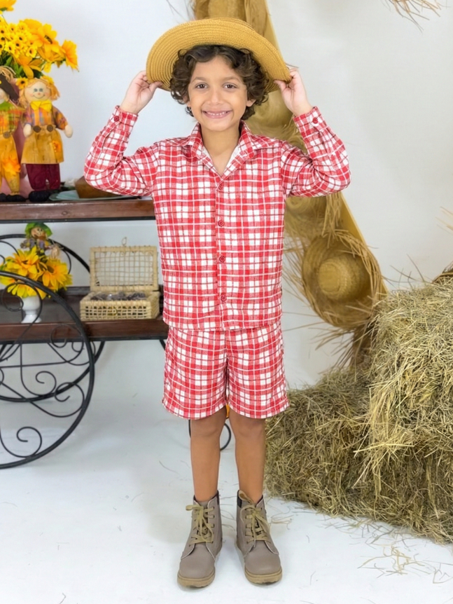 Conjunto Roceirinho - Vermelho