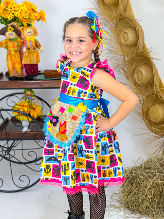 Matutinha Avental Cordel Pink