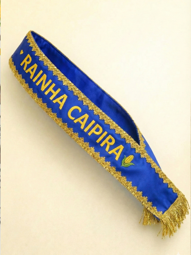 Faixa Rainha Caipira Azul