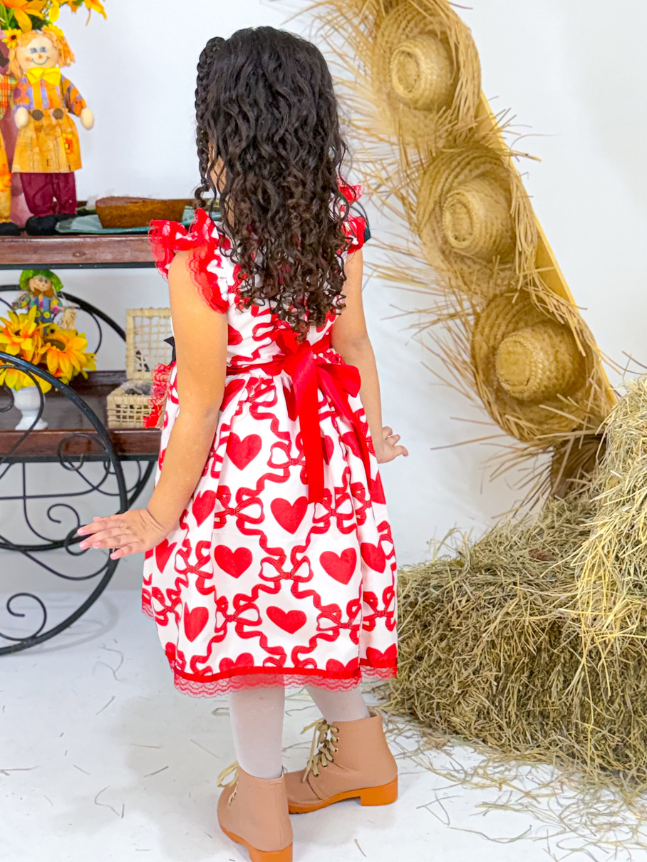 Matutinha Avental Maria Bonita Vermelho - Imagem 4