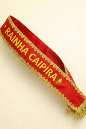 Faixa Rainha Caipira Vermelho