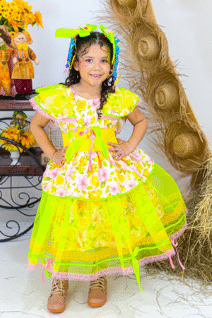 Vestido ViraFesta - Amarelo