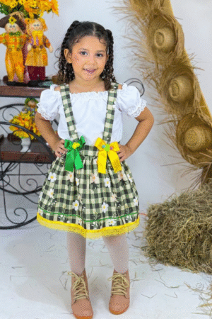 Salopete Ciganinha - Jardim Verde