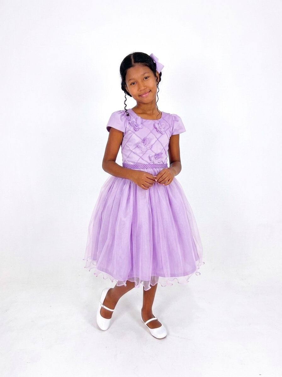 Vestido Borboleta Lilas