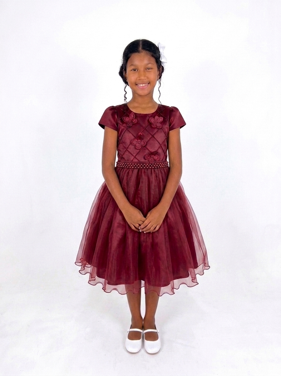 Vestido Borboleta Marsala