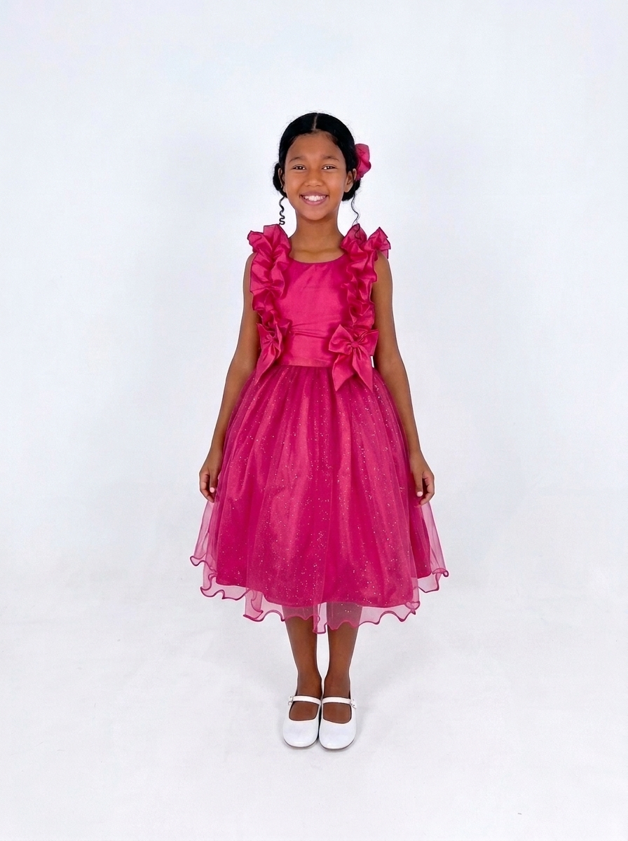 Vestido Glitter Fluflu Pink