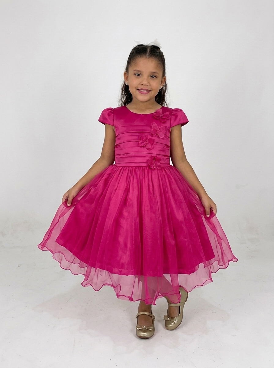 Vestido Faixas Pink