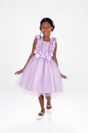 Vestido Glitter Fluflu Lilas