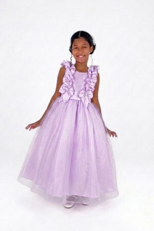 Vestido Longo Glitter FluFlu Lilas