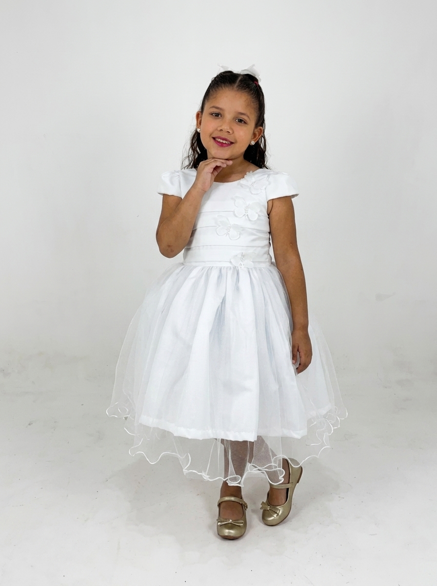 Vestido Faixas branco