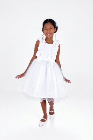 Vestido Glitter Fluflu Branco