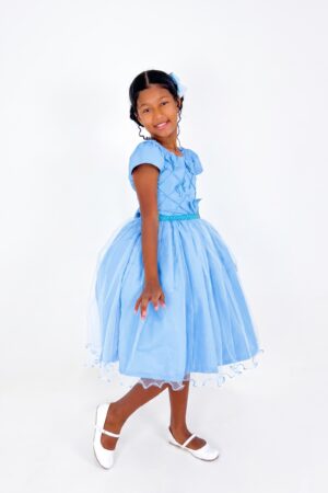 Vestido Borboleta Azul