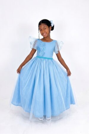 Vestido Longo Bufante Azul