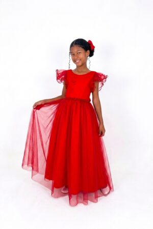 Vestido Longo Bufante Vermelha
